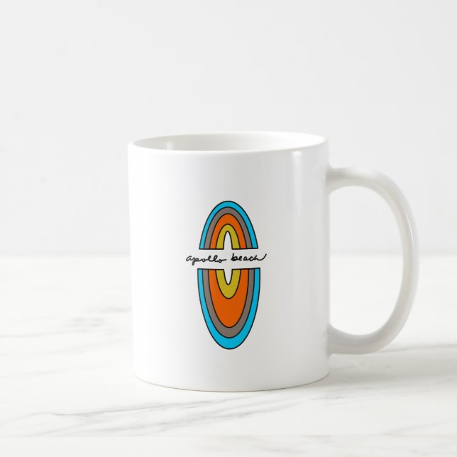 Caneca De Café Apollo Beach Retro Coffee Mug (Direita)