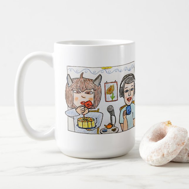 Caneca De Café Após o chá do esqui (Com Donut)