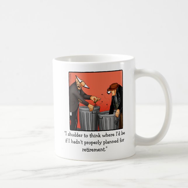 Caneca De Café Aposentação Engraçada, Humor Mug Gift (Direita)