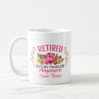 Caneca De Café Aposentação Fria Rosa Personalizada Engraçada