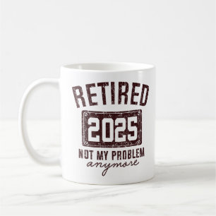 Caneca De Café Aposentado 2025 Aposentadoria Para Homens Mulheres