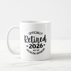 Caneca De Café Aposentado 2026 Não É Mais Meu Problema, Engraçado