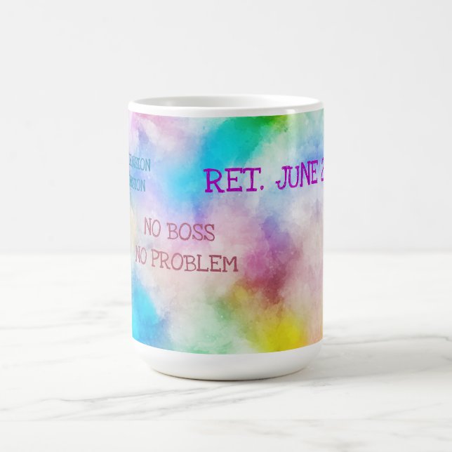 Caneca De Café Aposentado Data Engraçado Alô Pensão Pintura Artís (Centro)