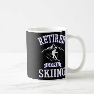 Caneca De Café Aposentado Foi Esquiando Presente de Aposentadoria