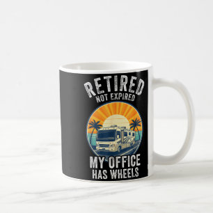 Caneca De Café Aposentado Não Exausto Rv Camper Van Divertida Via