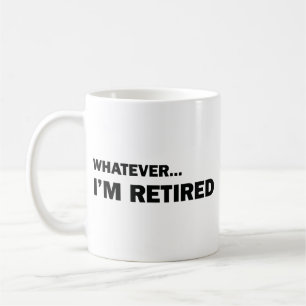 Caneca de Café Aposentado... Não Me Importo