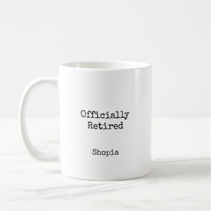 Caneca De Café Aposentado Oficialmente Personalizado