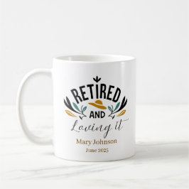 Caneca De Café Aposentado Personalizado e Adorando