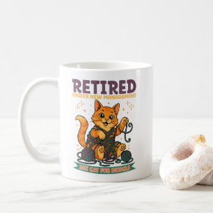 Caneca De Café Aposentado Sob Nova Administração Consulte o Gato 