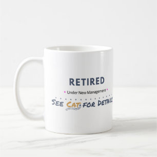 Caneca De Café APOSENTADO: Sob Nova Administração Veja o Gato par