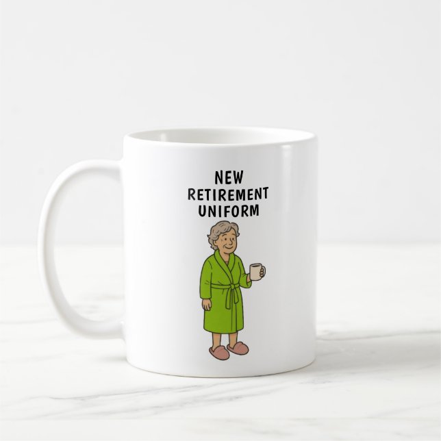 Caneca De Café Aposentadoria da Dama Divertida (Esquerda)