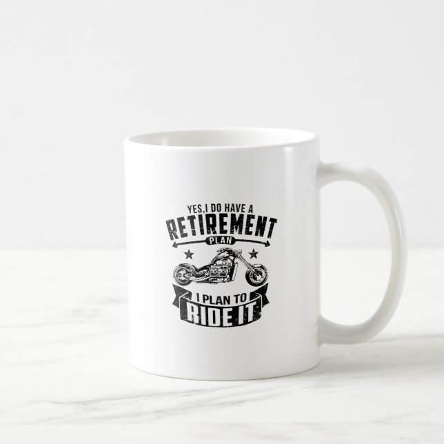 Caneca De Café Aposentadoria do motociclista (Direita)