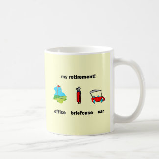 Caneca De Café Aposentadoria engraçada do golfe