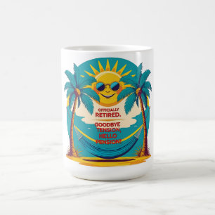 Caneca De Café Aposentadoria Engraçada Oficialmente Aposentado