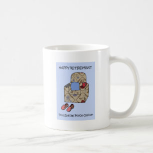 Caneca De Café Aposentadoria feliz do agente da polícia