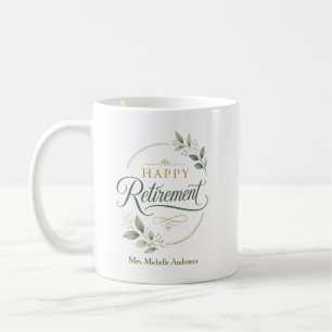 Caneca De Café Aposentadoria Feliz Personalizada