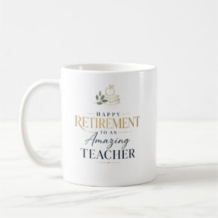 Caneca De Café Aposentadoria Feliz Professor Nome Personalizado