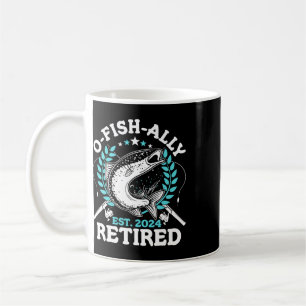 Caneca De Café Aposentadoria O-fish-ialmente Presentes de Aposent
