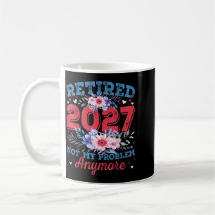 Caneca De Café Aposentadoria Para Mulheres 2027 Aposentada 2027 R