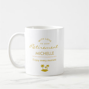 Caneca De Café Aposentadoria Personalizada Desfrute de Cada Momen