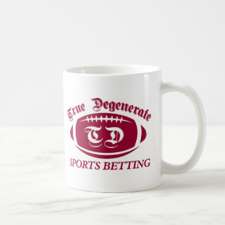 Caneca De Café Aposta Degenerate verdadeira dos esportes