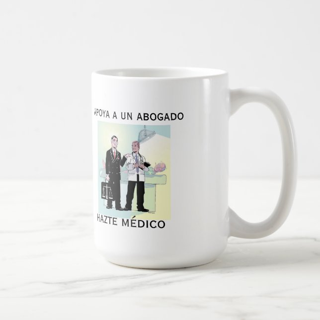 Caneca De Café Apoya um abogado do un… (Direita)