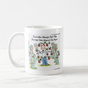 Caneca De Café Apple A Day Funny Cartoon Rick Londres