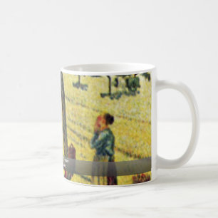 Caneca De Café Apple colhe em Eragny, por Camille Pissarro
