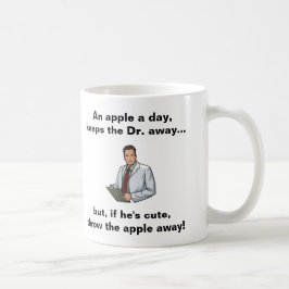 Caneca De Café Apple um o dia, mantem o Dr. Afastado
