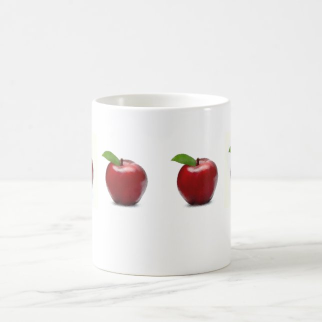 Caneca De Café Apple vermelho agride (Centro)