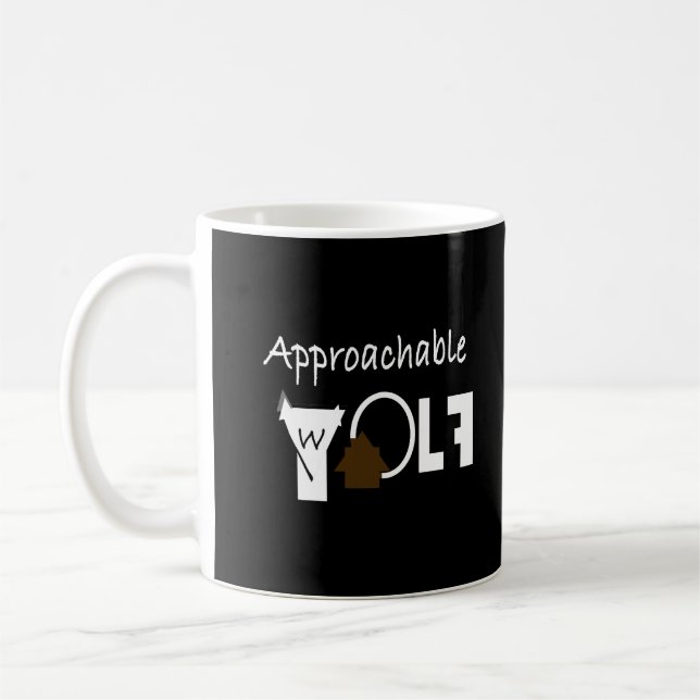 Caneca De Café Approachable Wolf Mug by JHT  (Esquerda)