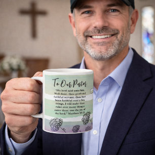 Caneca De Café Apreciação ao Pastor Mateus 25:21