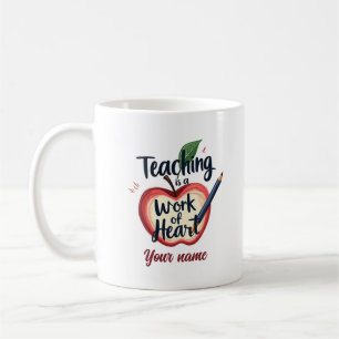 Caneca De Café Apreciação de Professores de Nome Editável