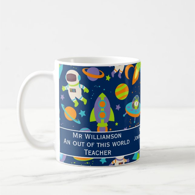 Caneca De Café Apreciação do Professor neste Espaço Mundial (Esquerda)