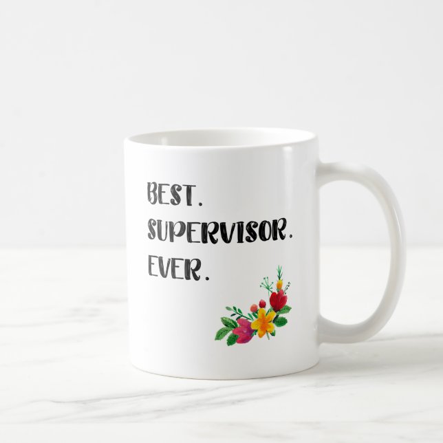 Caneca De Café Apreciação do Supervisor Obrigado Ideia do present (Direita)