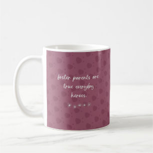 Caneca De Café Apreciação dos Pais Adotivos - Verdadeiros Heróis