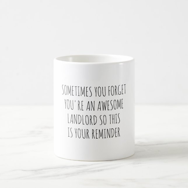 Caneca De Café Apreciação Engraçada Landlord (Centro)