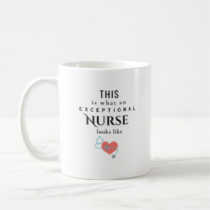 Caneca De Café Apreciação Excepcional de Enfermeira