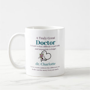 Caneca De Café Apreciação Médica Personalizada