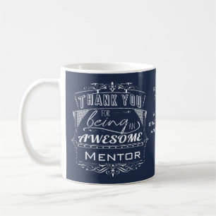 Caneca De Café Apreciação Personalizada Do Mentor Obrigado Presen