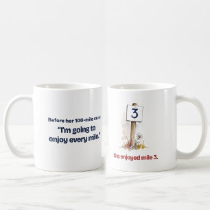 Caneca De Café Apreciado Milha 3 Personalizado Divertido Corredor