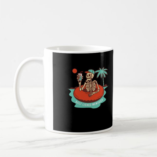 Caneca De Café Apreciando uma Fria Esqueleto em uma  (Esquerda)