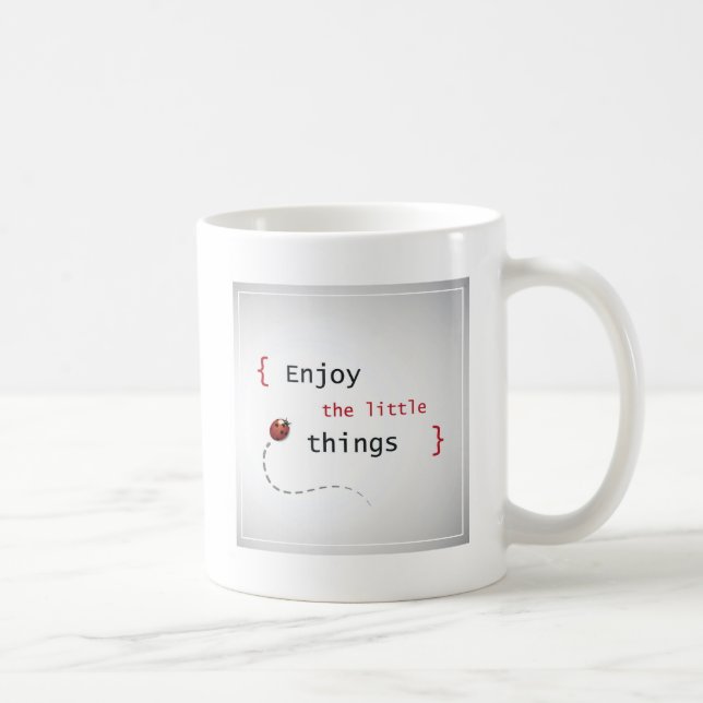 Caneca De Café Aprecie as coisas pequenas 2 (Direita)