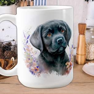 Caneca De Café Aprecie as Coisas Pequenas - Labrador Negro