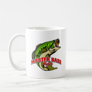 Caneca De Café Aprecie sua chávena de café com o pescador baixo