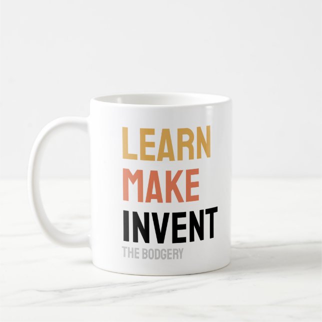 Caneca De Café Aprenda a fazer mug de inventário (Esquerda)