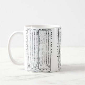 Caneca De Café Aprenda a música clássica AlphaBet Amharic