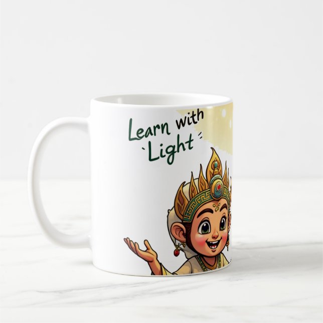 Caneca De Café Aprenda com a Luz (Esquerda)