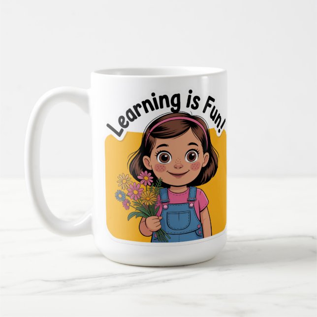 Caneca De Café Aprender é divertido (Esquerda)