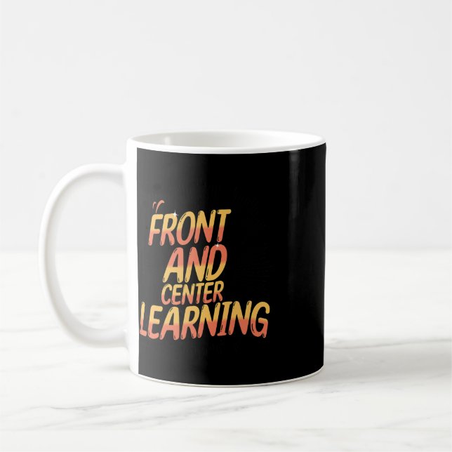 Caneca De Café Aprender Humor Acadêmico Foco na Frente e no Centr (Esquerda)